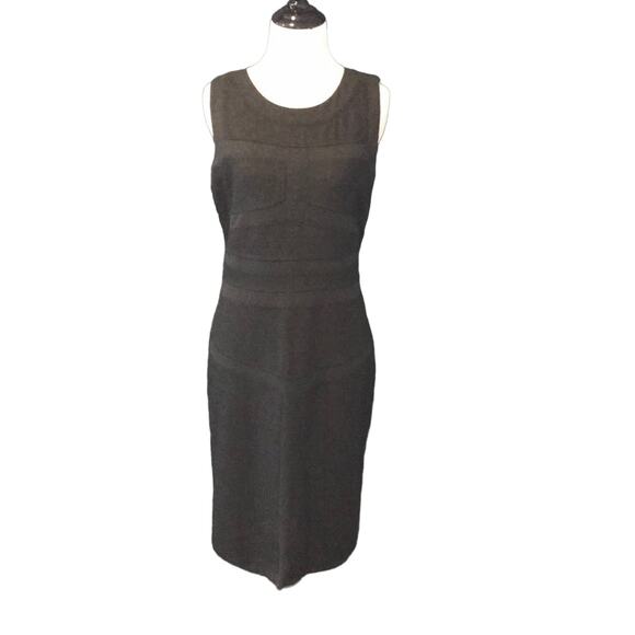 Diane Von Furstenberg Dress Gray Wool - Picture 2 of 6